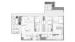 3 dormitorios Apartamento plano «3BR», Fairmont Residences Solara Tower Dubai