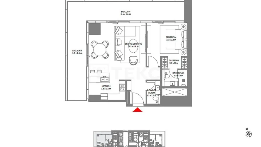 Apartamento de 5 dormitorios en Dubai Harbour, UAE No. 2318 № 16