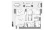 2 dormitorios Apartamento plano «2BR», Fairmont Residences Solara Tower Dubai