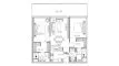 2 dormitorios Apartamento plano «2BR», DAMAC BAY 2