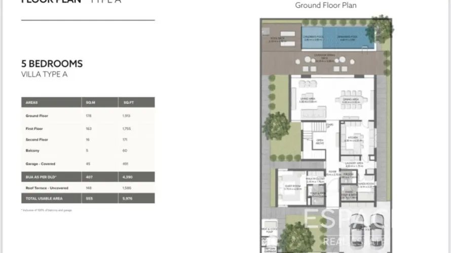 Villa de 5 dormitorios en Jumeirah Park, UAE No. 1497 № 8