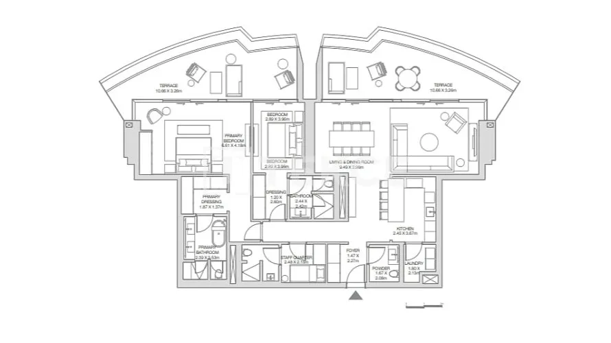 Apartamento de 4 dormitorios en Dubai Harbour, UAE No. 2150 № 11