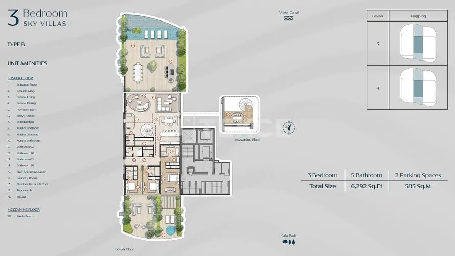 Apartamento de 3 dormitorios en Al Wasl, UAE No. 3412 № 6