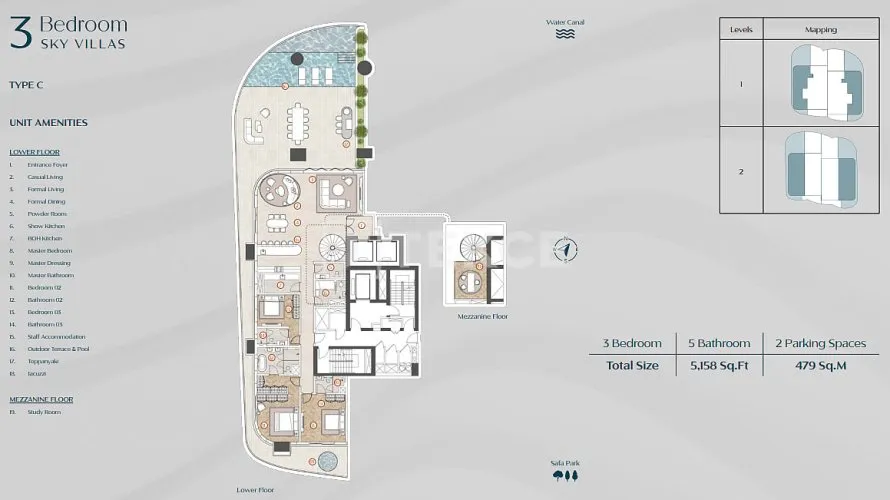 Apartamento de 3 dormitorios en Al Wasl, UAE No. 3412 № 5