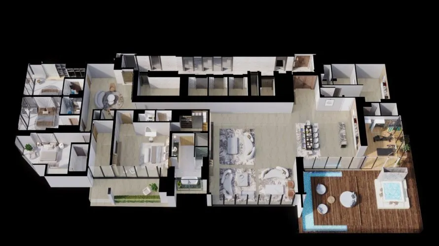 Apartamento de 4 dormitorios en Jumeirah Lake Towers, UAE No. 4735 № 17