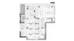 4 chambres Appartement plan d'étage «4BR», Fairmont Residences Solara Tower Dubai