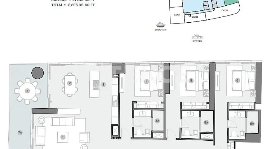 Appartement de 3 chambres à Dubai Marina, UAE No. 340 № 26