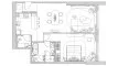 1 chambre Appartement plan d'étage «1BR», Sofitel Residences