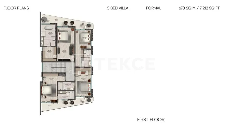 Villa de 5 chambres à Meydan, UAE No. 2315 № 17