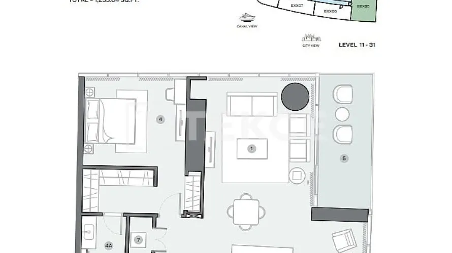 Appartement de 3 chambres à Dubai Marina, UAE No. 340 № 23