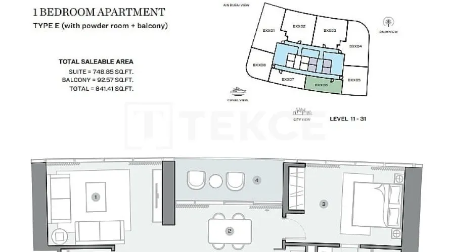 Appartement de 3 chambres à Dubai Marina, UAE No. 340 № 22