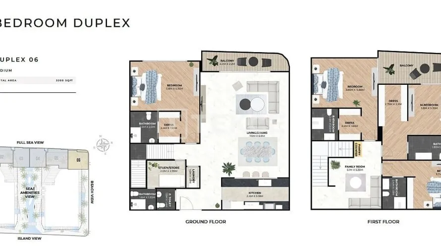 Duplex de 4 chambres à Dubai, UAE No. 1771 № 17