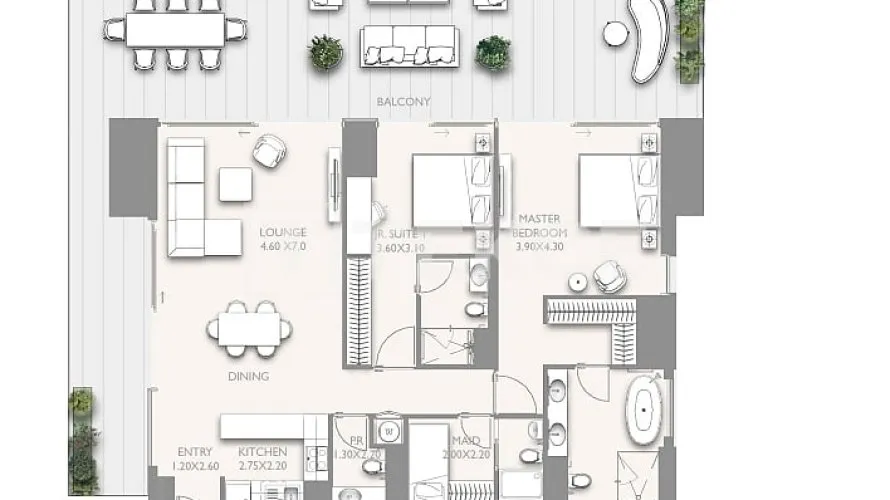 Appartement de 4 chambres à Dubai, UAE No. 1039 № 27