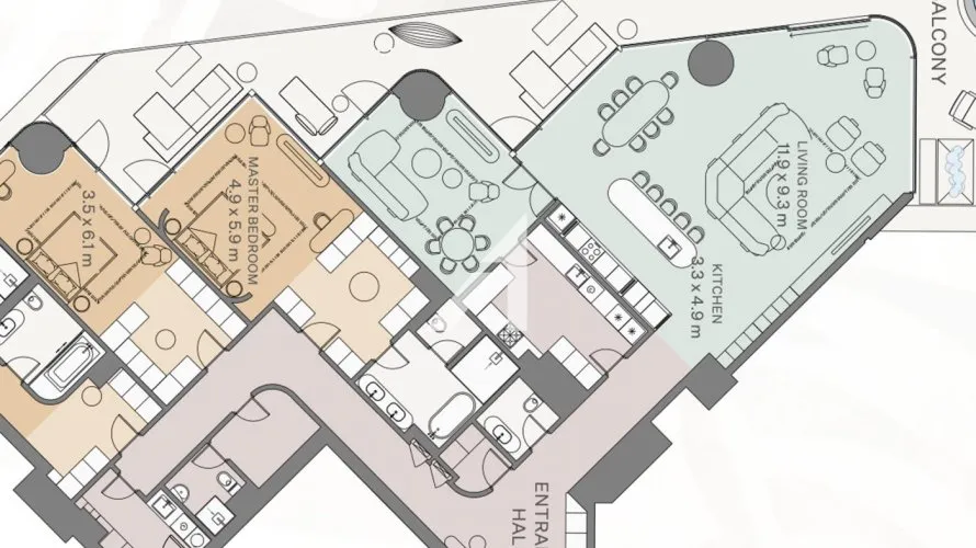 Appartement de 3 chambres à Dubai, UAE No. 1449 № 16