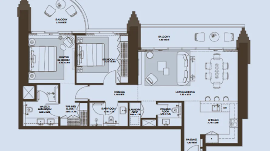 Penthouse de 1 chambre à Dubai Design District, UAE No. 2047 № 7