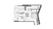 1 chambre Appartement plan d'étage «TYPE C1», LIV LUX
