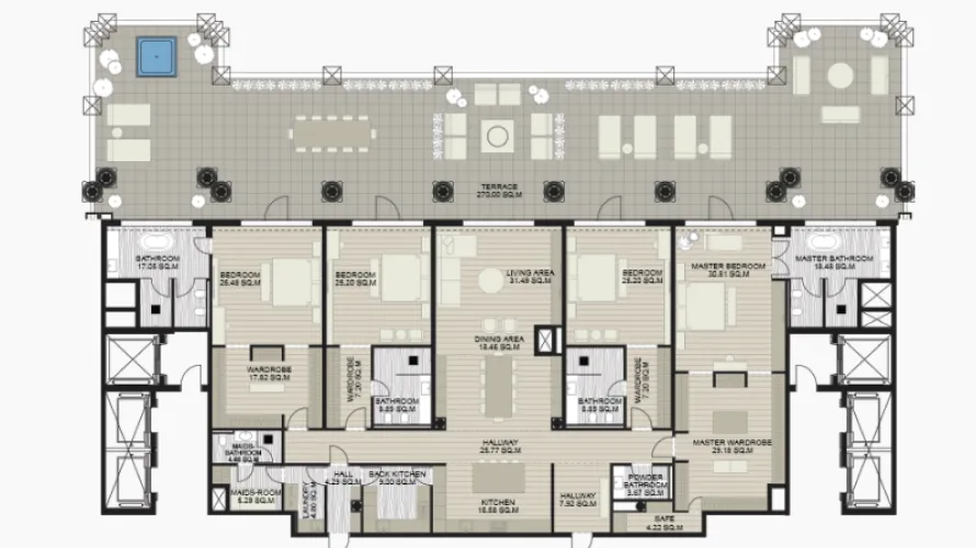 Appartement de 2 chambres à Palm Jumeirah, UAE No. 2058 № 7