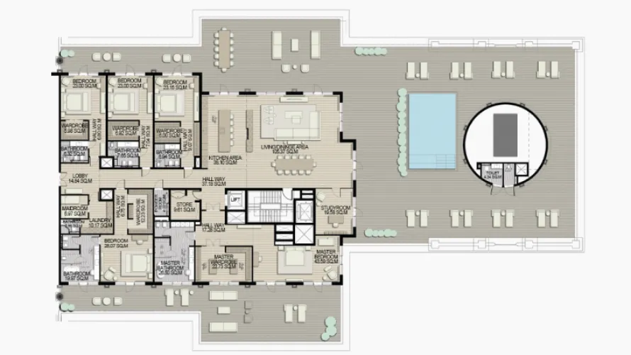 Appartement de 2 chambres à Palm Jumeirah, UAE No. 2058 № 8