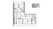 Планировка Квартиры «4 bedroom» с 4 спальнями в ЖК W Residences Dubai Harbour