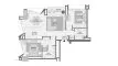 Планировка Квартиры «2BR» с 2 спальнями в ЖК DESIGN QUARTER AT D3