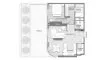 Планировка Квартиры «TYPE A» с 1 спальней в ЖК Avida Residences