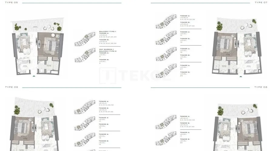 Дуплекс с 4 спальнями в Dubai Harbour, Дубай, ОАЭ №364 № 26