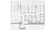 Планировка Квартиры «TYPE C1A» с 3 спальнями в ЖК Jumeirah Residences Emirates Towers