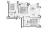 2 bedrooms Apartment floor plan «2BR» in DESIGN QUARTER AT D3