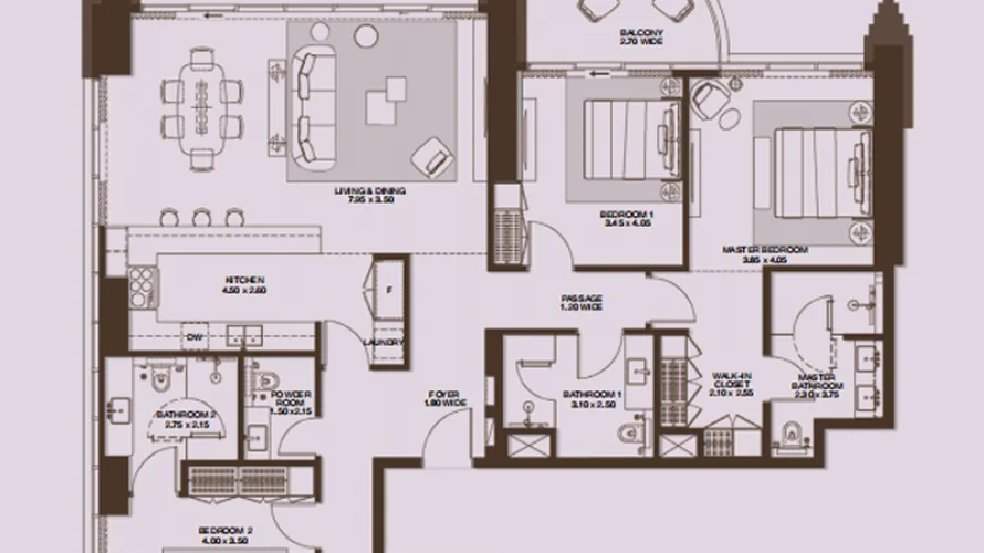 1 bedroom penthouse for sale , Dubai Design District, Dubai, UAE No. 2047 № 8
