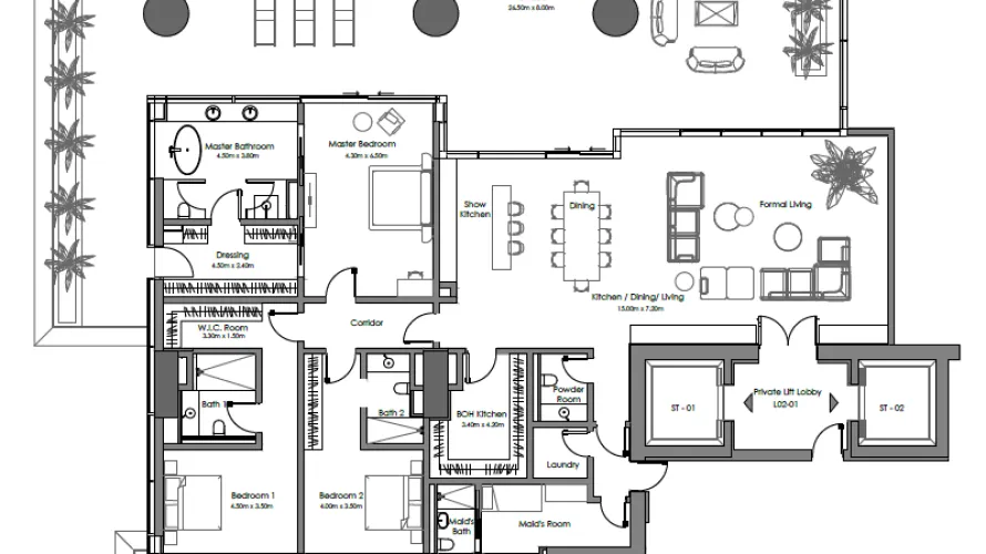3 bedrooms apartment for sale , Business Bay, Dubai, UAE No. 2054 № 11