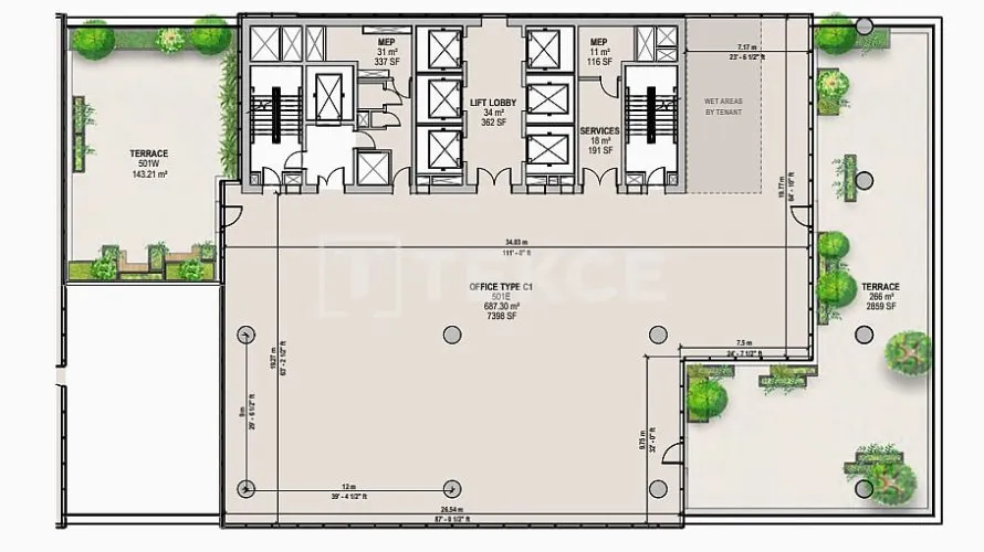 1 bedroom office for sale, Business Bay, Dubai, UAE No. 2149 № 25