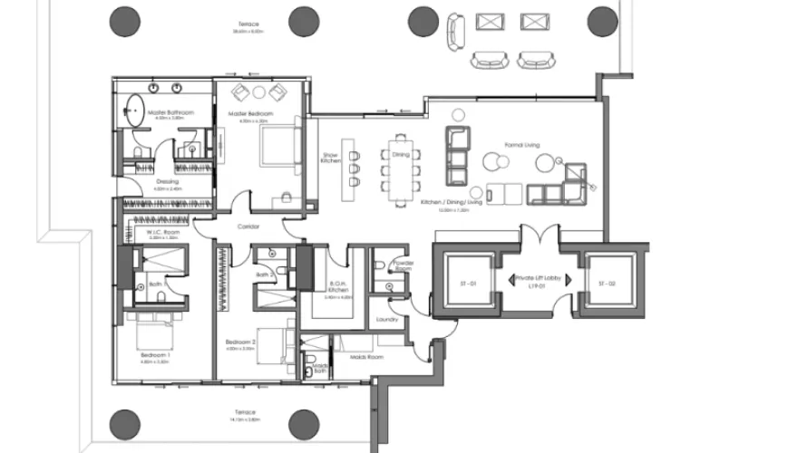 3 bedrooms apartment for sale , Business Bay, Dubai, UAE No. 2054 № 13