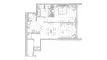 2 bedrooms Apartment floor plan «2BR» in Sofitel Residences