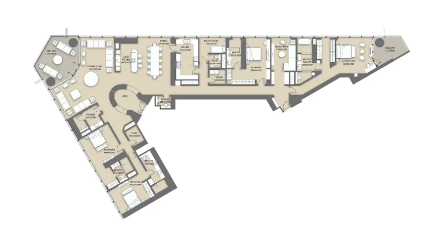 3 bedrooms penthouse for sale , Dubai, UAE No. 2026 № 6