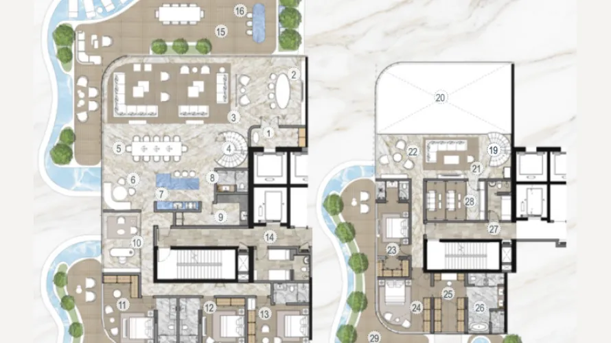 3 bedrooms penthouse for sale , Dubai, UAE No. 2068 № 5