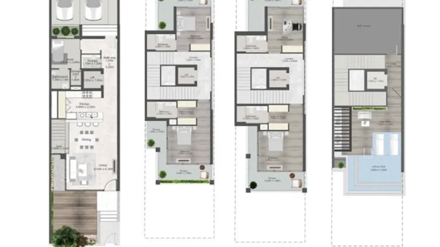 4 bedrooms townhouse for sale , Jumeirah Village Circle, Dubai, UAE No. 2033 № 8