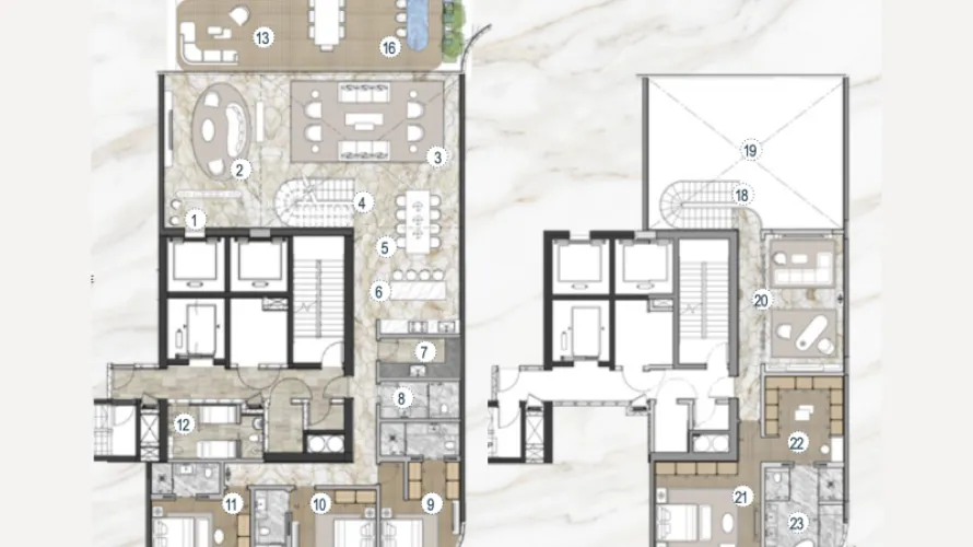 3 bedrooms penthouse for sale , Dubai, UAE No. 2068 № 4