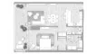 1 bedroom Apartment floor plan «1BR» in Kempinski Marina Residences