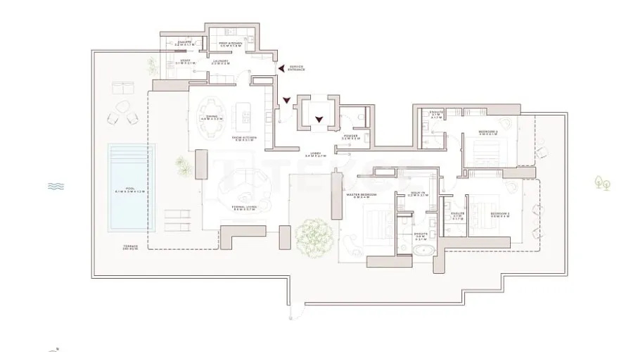 4 bedrooms apartment for sale, Dubai, UAE No. 3770 № 3
